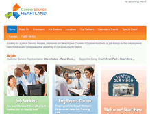 Tablet Screenshot of careersourceheartland.com